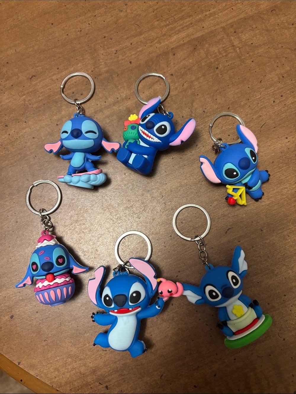 Blue Stitch Character Keychain Collection - 7pc